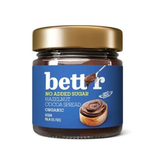 Био лешниково-какаов крем за мазане без добавена захар – 250 g - bett'r
